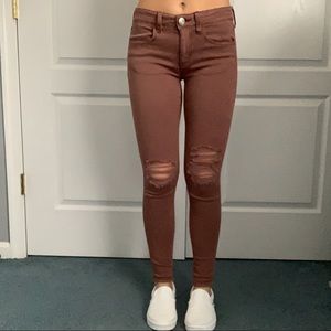 Womens American eagle jeans super stretch x